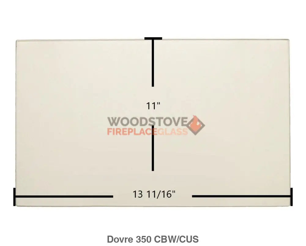 Dovre 350 CBW Glass - Woodstove Fireplace Glass