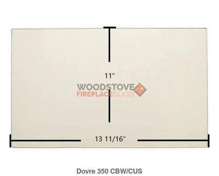 Dovre 350 CBW Glass - Woodstove Fireplace Glass