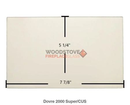 Dovre 2000 Super, Super 8 Glass - Woodstove Fireplace Glass