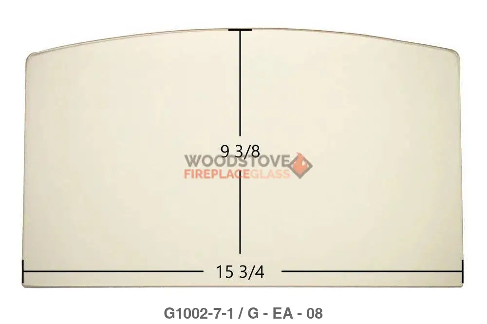 Earth Stove 1001HT, 1002HT, 1002HTL, 1002-0 Glass (for doors w/ concealed hinges) - Woodstove Fireplace Glass