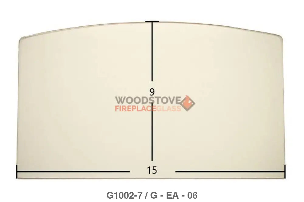 Earth Stove 1001HT, 1002HT, 1002HTL, 1002-0 Glass, Insert 2002 (for doors w/ visible hinges) - Woodstove Fireplace Glass