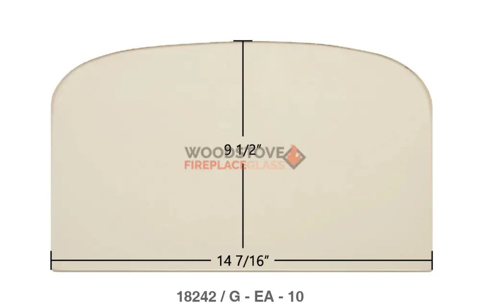 Earth stove T150C, TP340 Glass - Woodstove Fireplace Glass