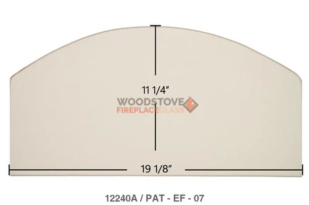 Efel Harmony Coal 086.65 Glass - Woodstove Fireplace Glass