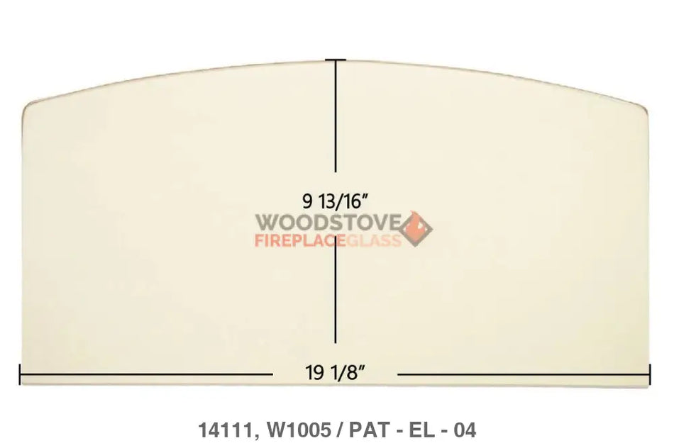 Elmira 1100, 1200, 1500, 1600 Glass - Woodstove Fireplace Glass