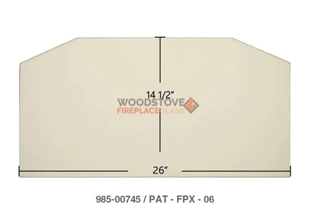 Fireplace Xtrordinair 36 Elite ZC, 36 Elite ZX Glass - Woodstove Fireplace Glass