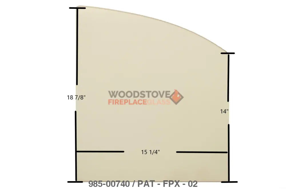 FireplaceX FPX 44A 44 Elite Glass - Woodstove Fireplace Glass