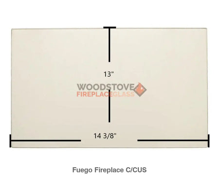 Fuego Fireplace Model C Glass - Woodstove Fireplace Glass