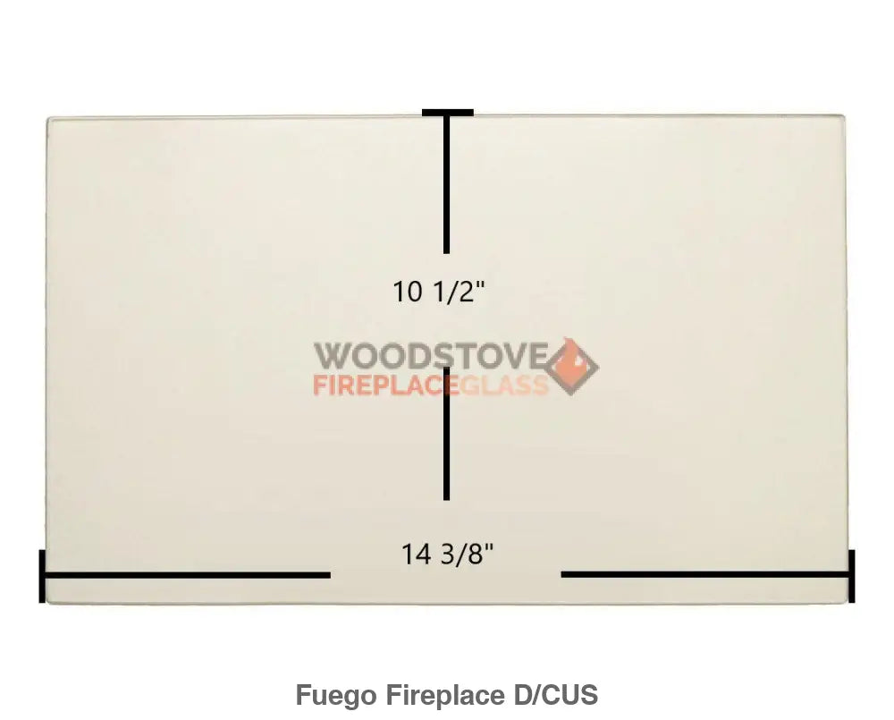 Fuego Fireplace Model D Glass - Woodstove Fireplace Glass