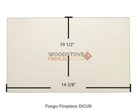 Fuego Fireplace Model D Glass - Woodstove Fireplace Glass