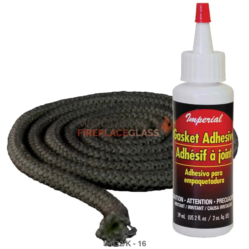 Alaska Door Rope Gasket Kit 3/8in x 7ft - Woodstove Fireplace Glass