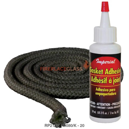 American Energy Door Rope Gasket Kit 1/2in x 7ft - Woodstove Fireplace Glass