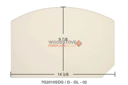 Gibraltar Single Door Archtop Glass - Woodstove Fireplace Glass