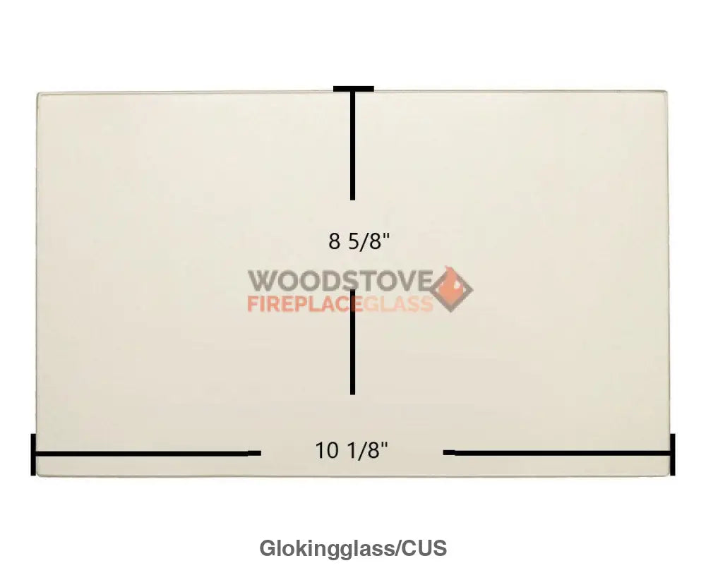 Glo King P-100 Glass - Woodstove Fireplace Glass