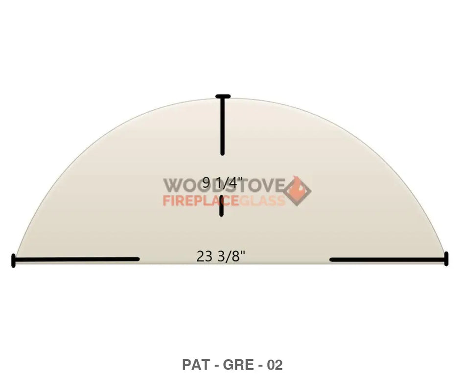 Greenbrier Model FP-381 - Woodstove Fireplace Glass