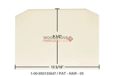 Harman P43, P61A Pellet Glass - Woodstove Fireplace Glass