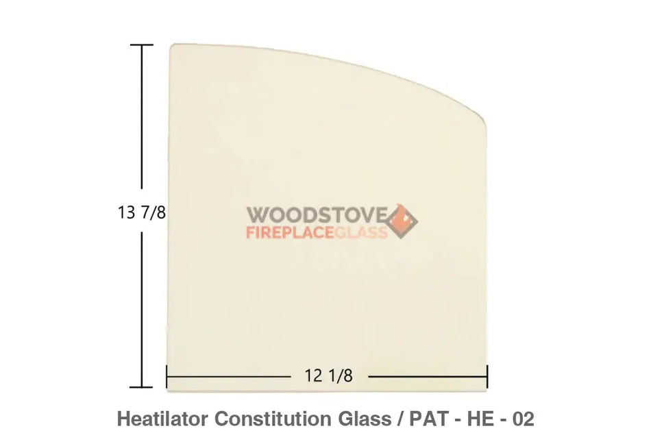 Heatilator Constitution Glass - Woodstove Fireplace Glass