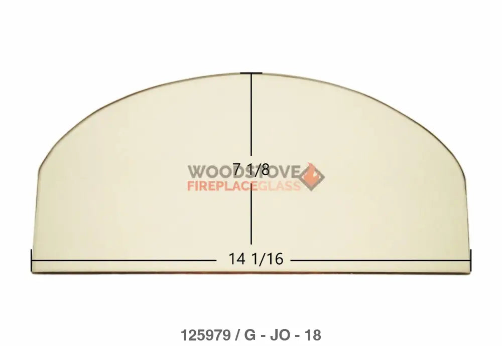 Jotul #3 Glass - Woodstove Fireplace Glass