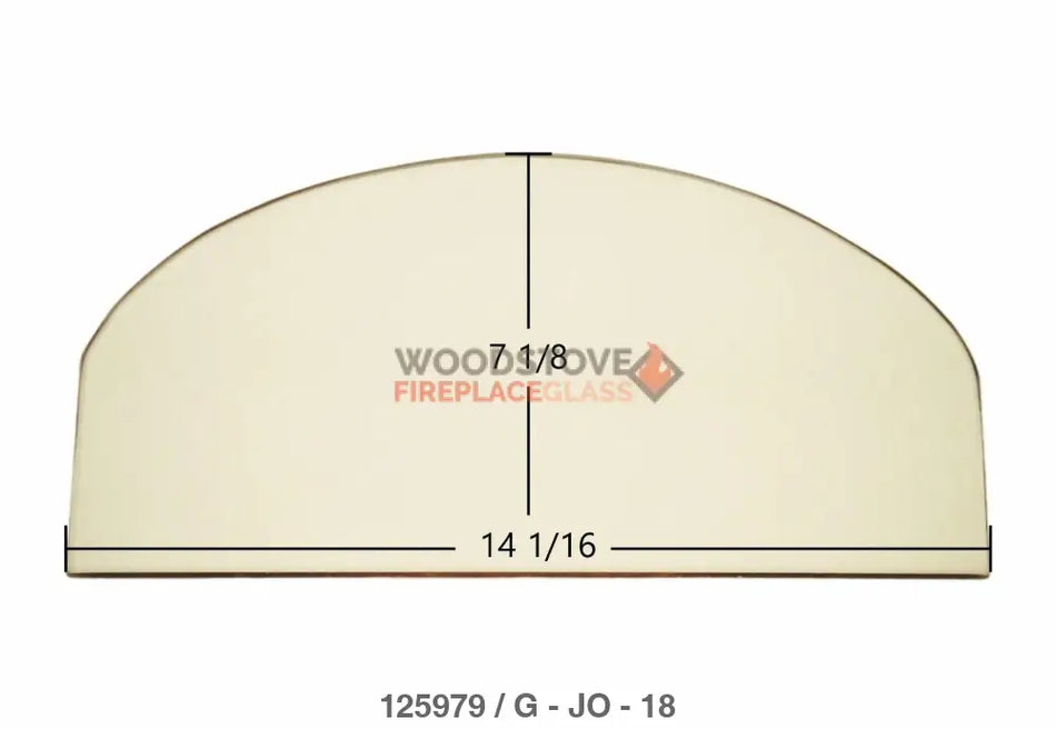 Jotul #3 Glass - Woodstove Fireplace Glass