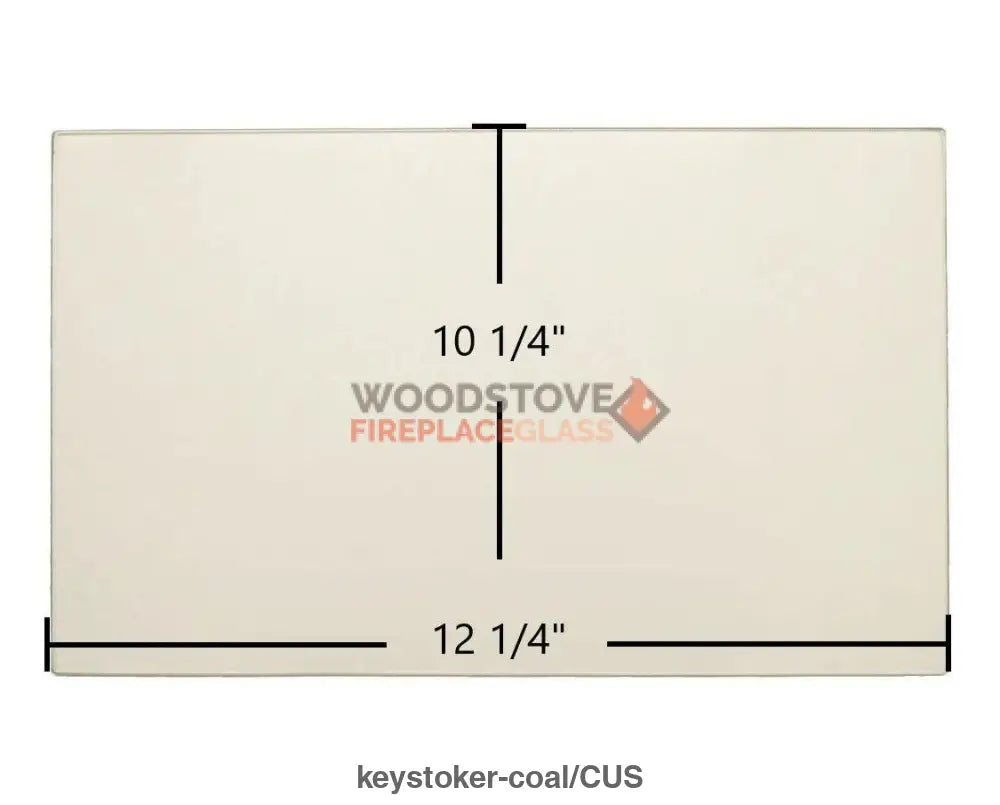 Keystoker Coal Glass - Woodstove Fireplace Glass