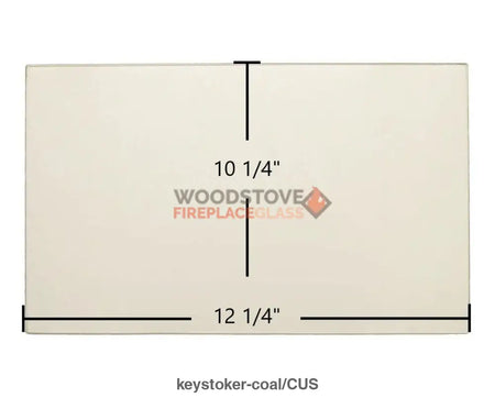 Keystoker Coal Glass - Woodstove Fireplace Glass