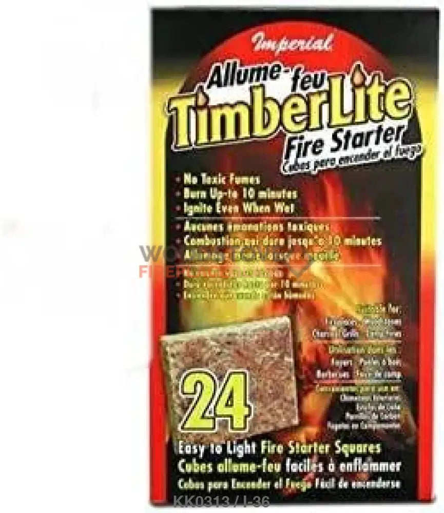 Imperial Timberlite Fire Starter, 24 Squares (KK0312)* - Woodstove Fireplace Glass