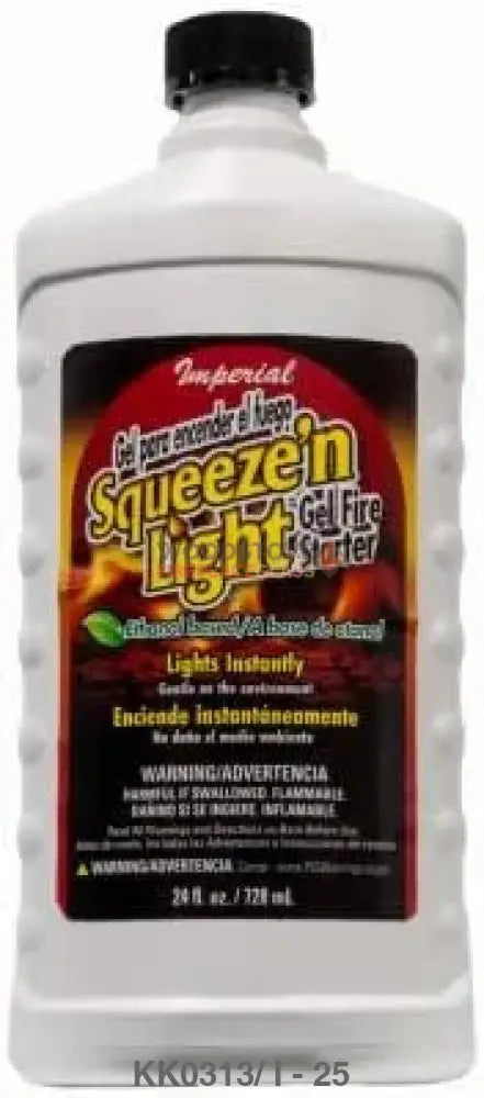 Imperial Squeez 'N Light Fire Starter Gel, 22-oz. (KK0343) - Woodstove Fireplace Glass