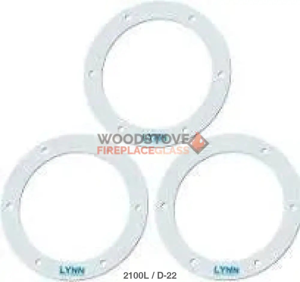 Lynn Manufacturing Pellet Stove 6" Round Gasket, Exhaust or Combustion Blower - 3 Pack, (2100L) - Woodstove Fireplace Glass