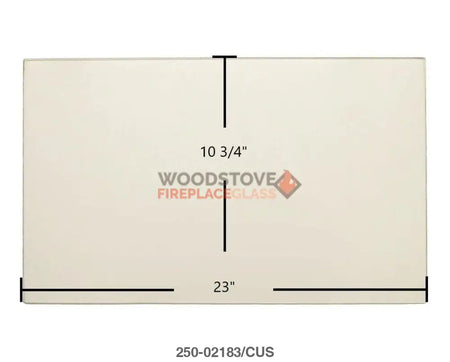 Medium Flush Wood Insert Glass (Rectangle) - Woodstove Fireplace Glass