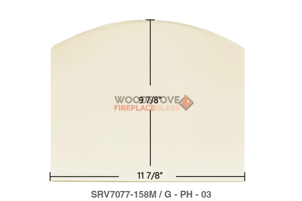 Pleasant Hearth PH35PS, PH50PS, PH50CABPS Glass - Woodstove Fireplace Glass