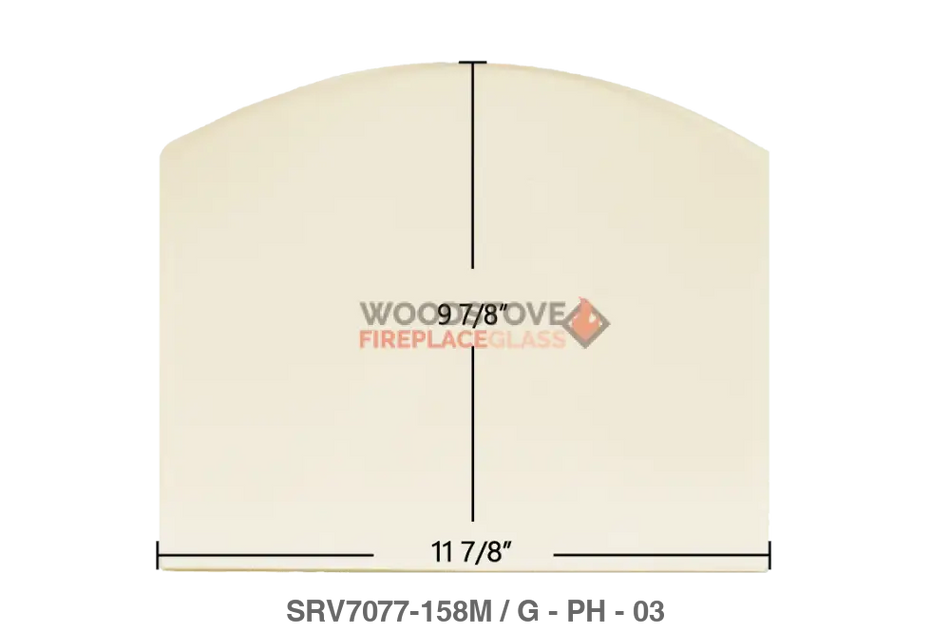 Pleasant Hearth PH35PS, PH50PS, PH50CABPS Glass - Woodstove Fireplace Glass