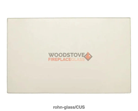 Rohn Stove 22" x 9 7/8" Glass - Woodstove Fireplace Glass