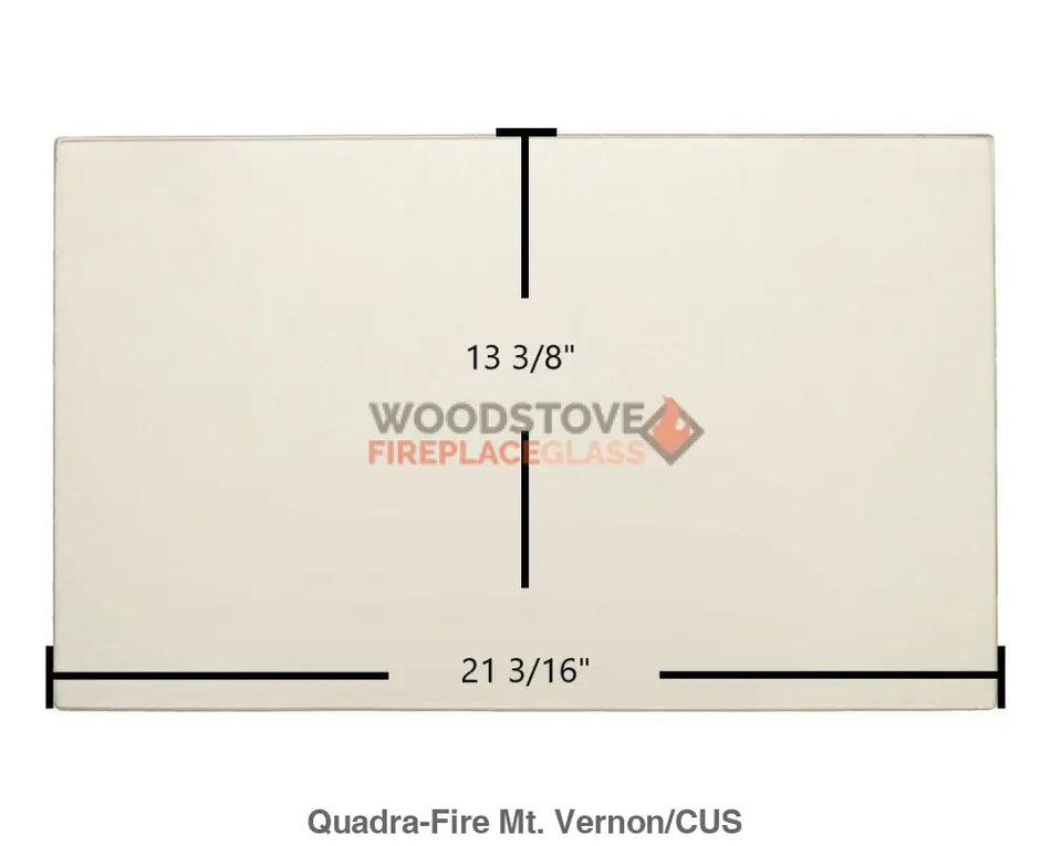 Quadra-Fire Mt. Vernon Pellet Glass - Woodstove Fireplace Glass