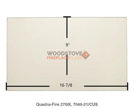 Quadra-Fire 2700-I ACC (27I-ACC) Glass - Woodstove Fireplace Glass