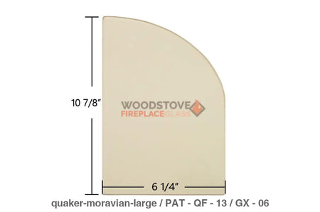 Quaker Moravian Parlor Glass - Woodstove Fireplace Glass