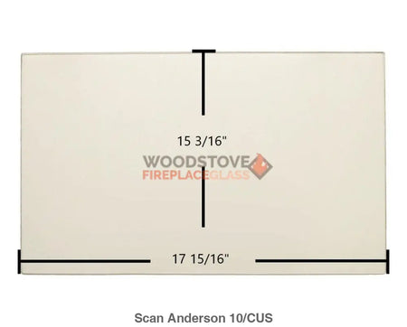 Scan Anderson 10 Glass - Woodstove Fireplace Glass