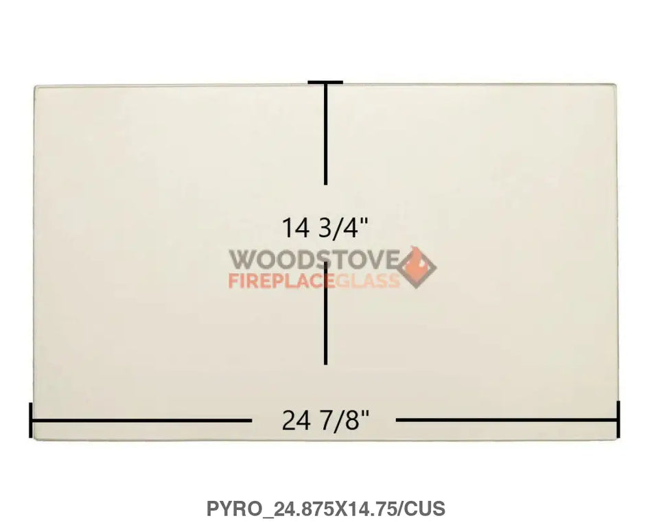 Supreme Astra 24CF, 24TD Glass - Woodstove Fireplace Glass