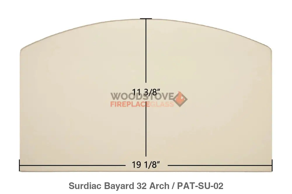 Surdiac Bayard 32 Glass - Woodstove Fireplace Glass