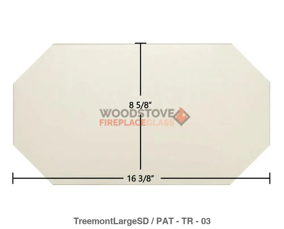 Treemont Large Single Door - Woodstove Fireplace Glass