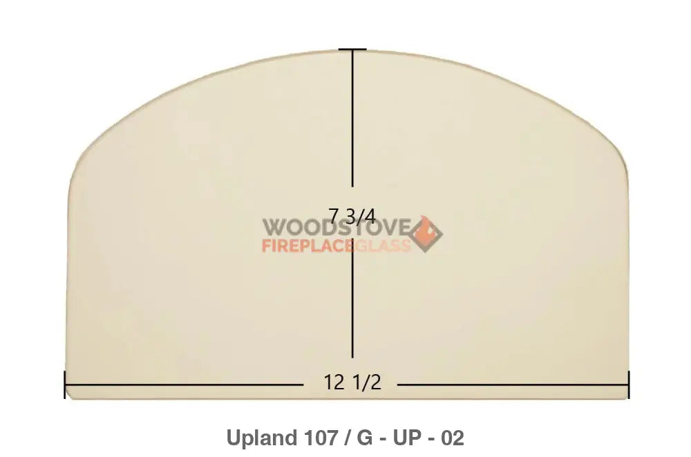 Upland 107 / 207 Glass - Woodstove Fireplace Glass