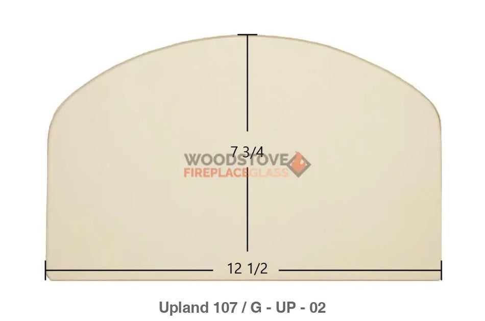 Upland 107 / 207 Glass - Woodstove Fireplace Glass