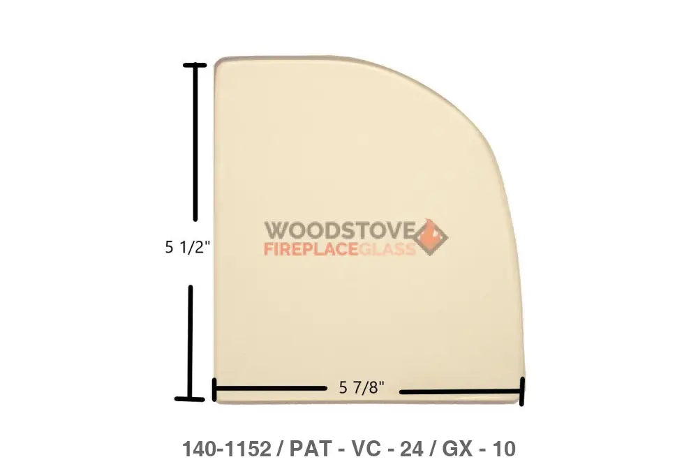 Vermont Castings Resolute III, Intrepid I 1302, Intrepid II 1303, 1308 Glass - Woodstove Fireplace Glass