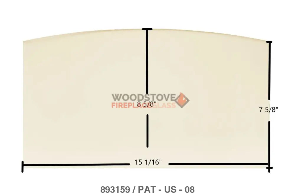 US Stove Defender II US1100E Glass - Woodstove Fireplace Glass