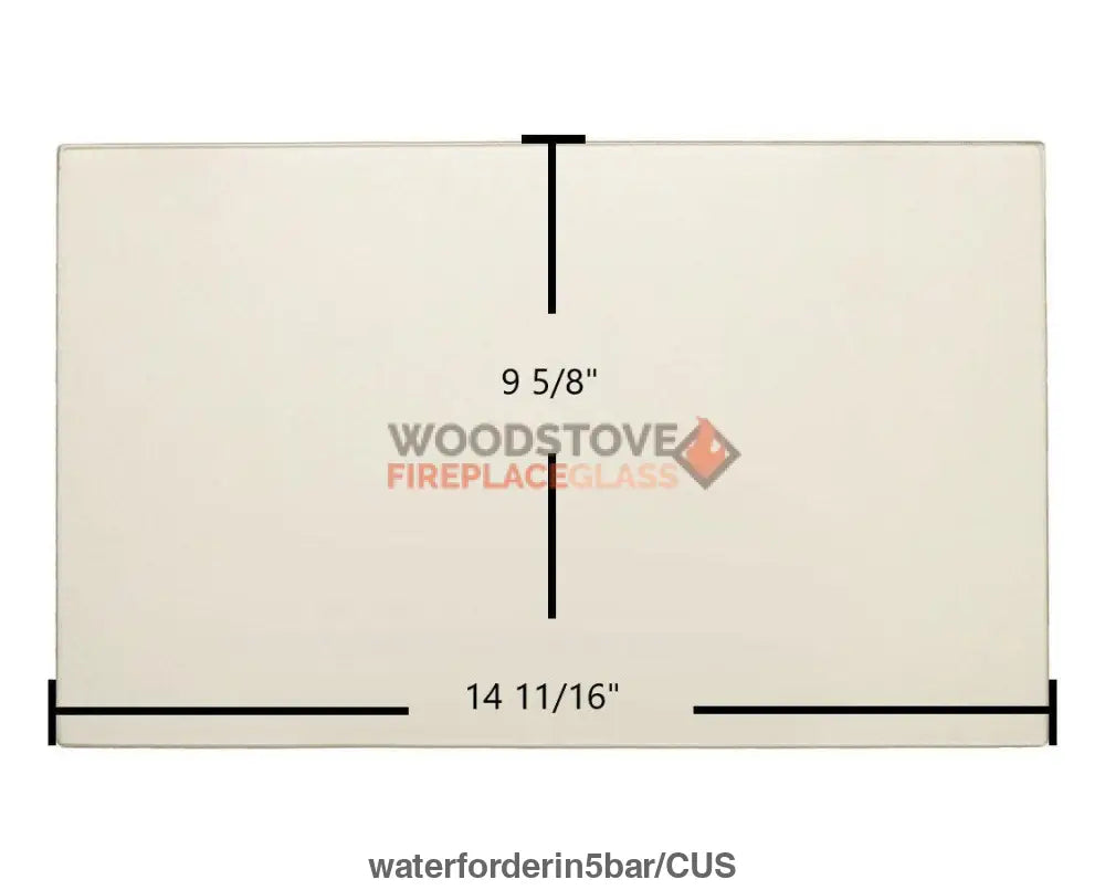 Waterford Erin 5 Bar Glass (68-133-007) - Woodstove Fireplace Glass