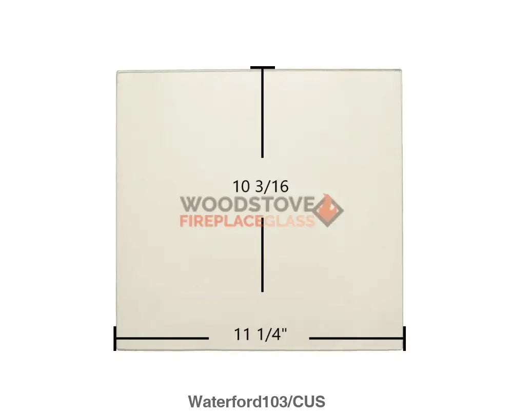 Waterford 103 Glass (68-133-005) - Woodstove Fireplace Glass