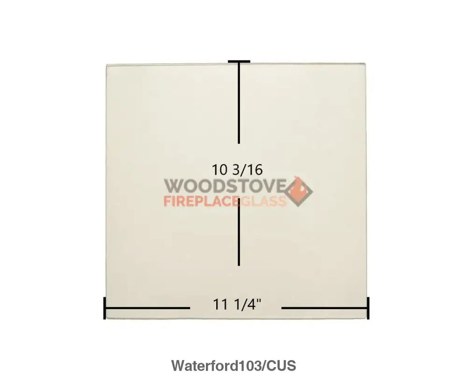 Waterford 103 Glass (68-133-005) - Woodstove Fireplace Glass