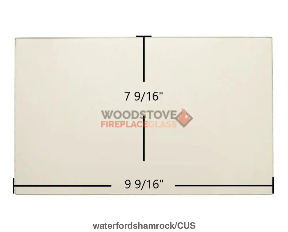 Waterford Shamrock Glass ( 68-133-002) - Woodstove Fireplace Glass