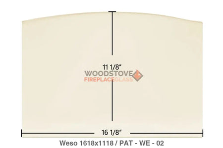 Weso Coal Glass - Woodstove Fireplace Glass