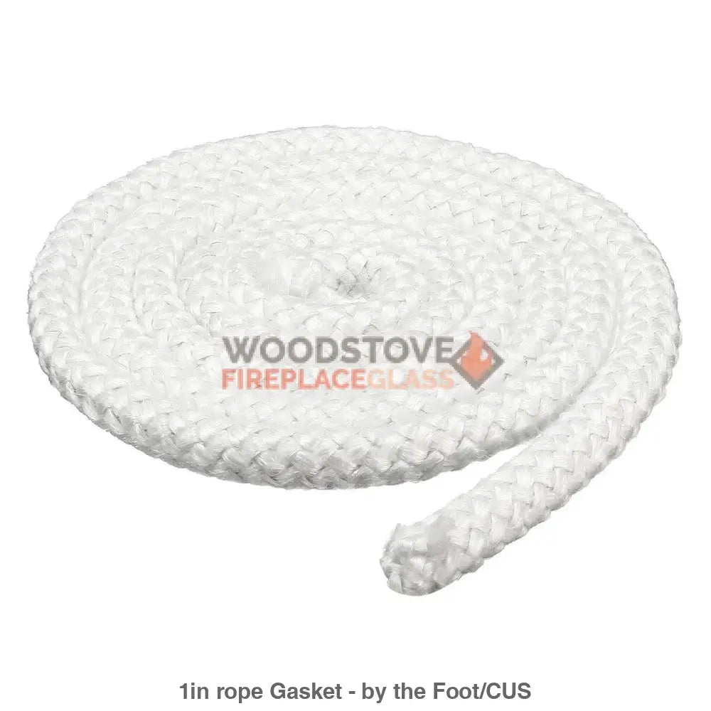 1" rope Gasket - by the Foot - Woodstove Fireplace Glass