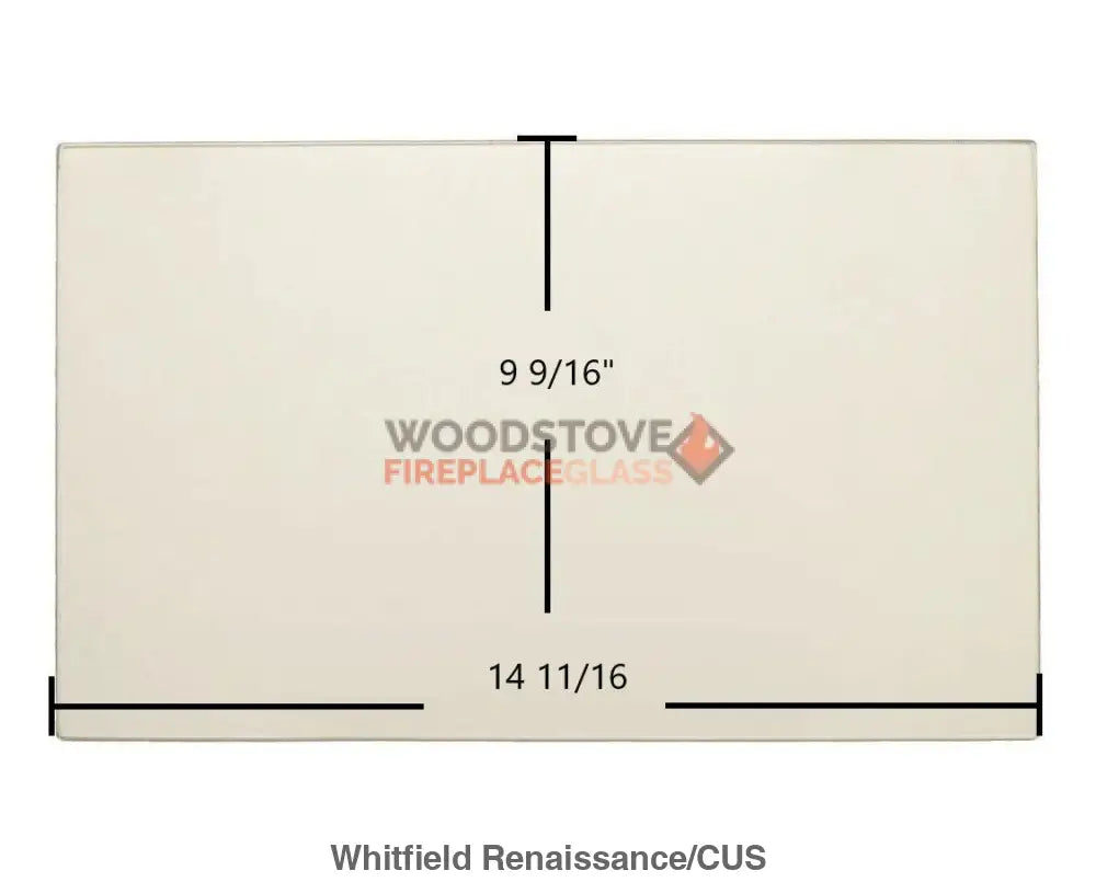 Whitfield Renaissance Pellet Glass - Woodstove Fireplace Glass